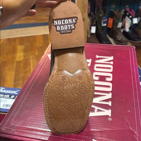 Nocona Women's Heeled Boots - Brown and Dark Red - Picture 4 of 4